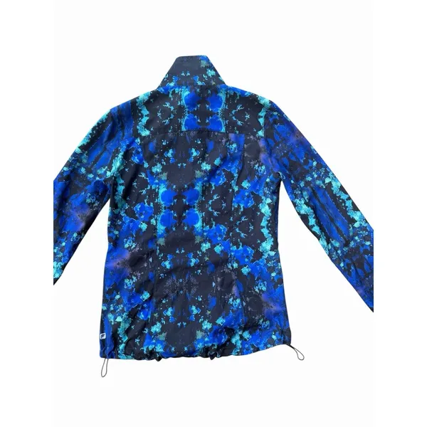 Fabletics Ninety Six Windbreaker Blue Lava Jacket Athletic Zip Blue Back XS - Image 8