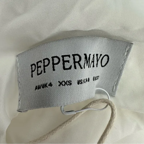 Peppermayo Reinhart Halter Maxi Dress White - Image 12