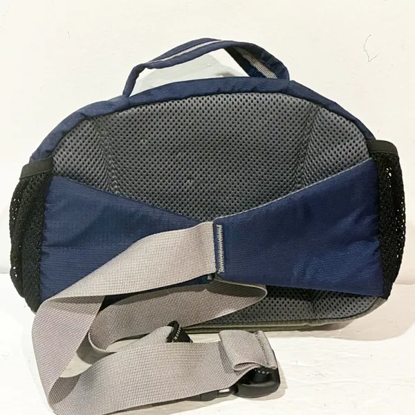 L.L. Bean Nylon Hiking Camping Fanny Waist Pack‎ Outdoor Bag Blue 1990s 90s - Image 4