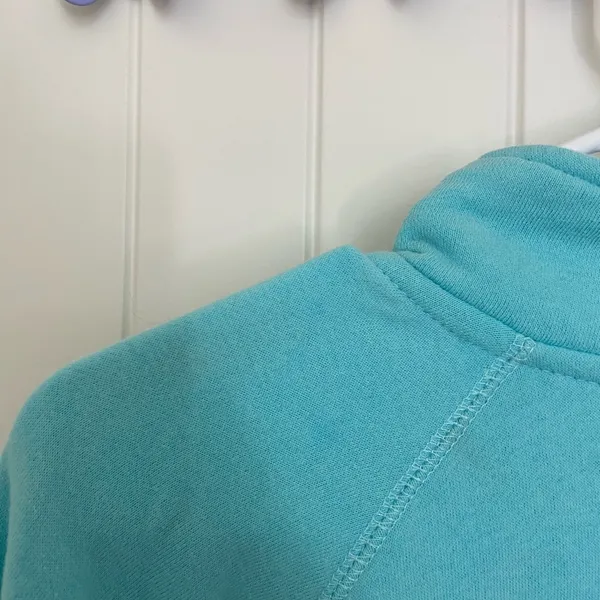 EUC‎ Blue women’s turquoise Delaware beach fleece lined quarter zip jacket large - Image 8