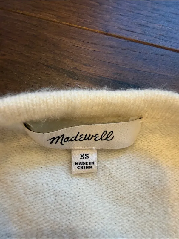 Madewell Kent Colorblock Striped Cardigan Sweater Size XS - C69-056 - Image 2