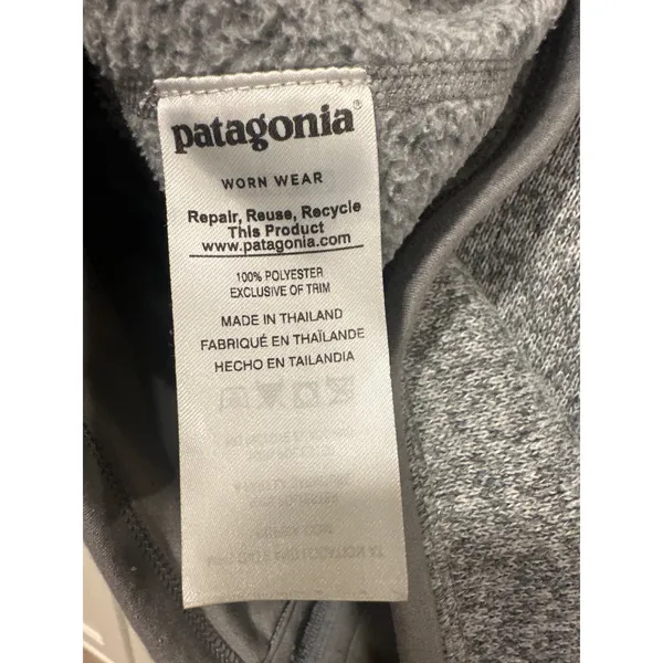 Patagonia better sweater Fleece Jacket Full Zip Gray Women's Size S Cozy Outdoor - Image 9