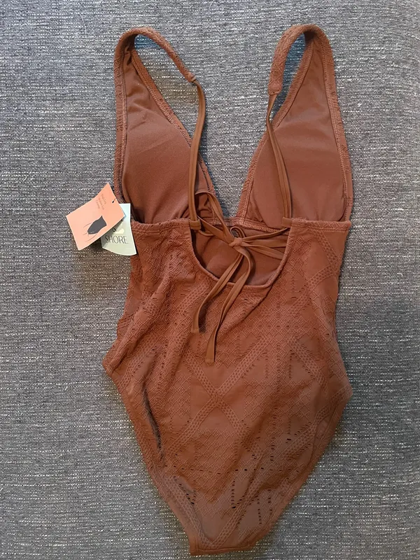 Shade & Shore One Piece Swimsuit Women’s Brown - Image 2
