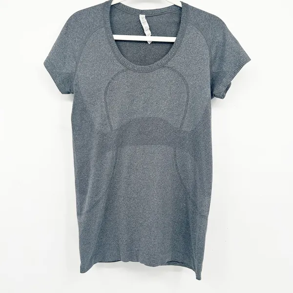 Lululemon Womens Swiftly Tech‎ Short Sleeve Crew Athletic Running Top Size 10 - Image 3