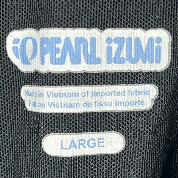 Pearl Izumi Cycling Tank Top Large Black‎ Mesh Shelf Bra Rear Pocket Athletic - Image 3
