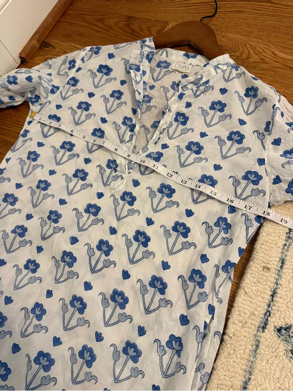 Livro Blockprint Tunic Size XS STAIN White - Image 7