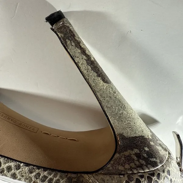 Vince Camuto Silver Heels Size 7.5 Dress Shoes IOB Preowned - Image 10
