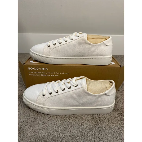 New Soludos Ibiza Canvas Sneaker La Concha Ivory Women’s Size 8 - Image 2
