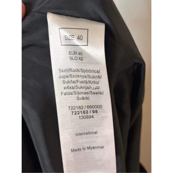 Orsay Sparkle Black Tulle A-Line Midi Skirt Size 40 (Large) - Image 5