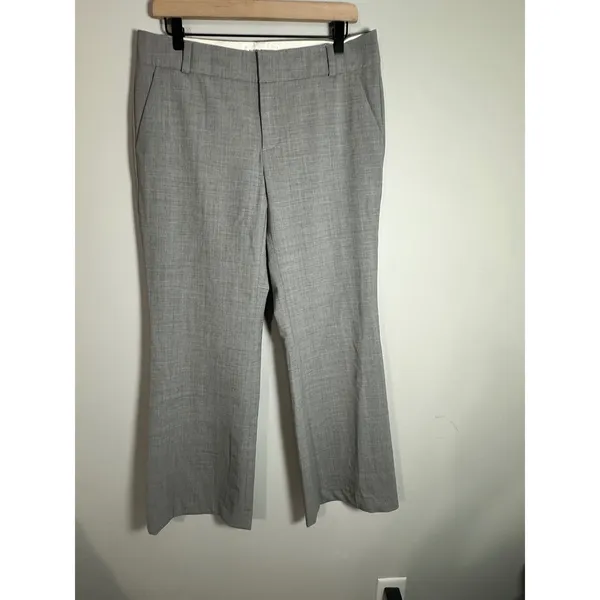 Banana Republic Martin‎ Fit Gray Wool Blend Straight Leg Dress Pants Womens 10 - Image 2