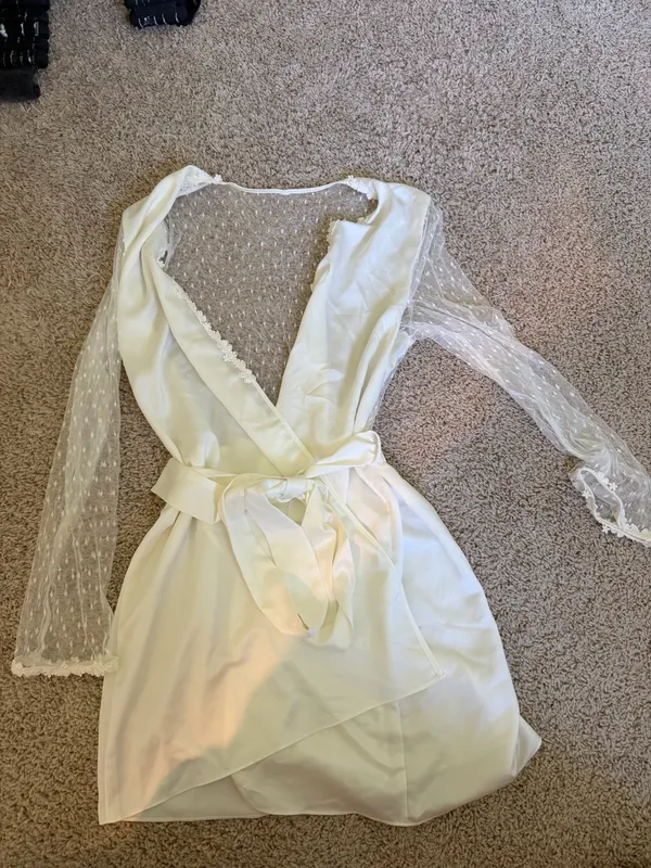 Wedding Day Getting Ready Robe White - Image 3