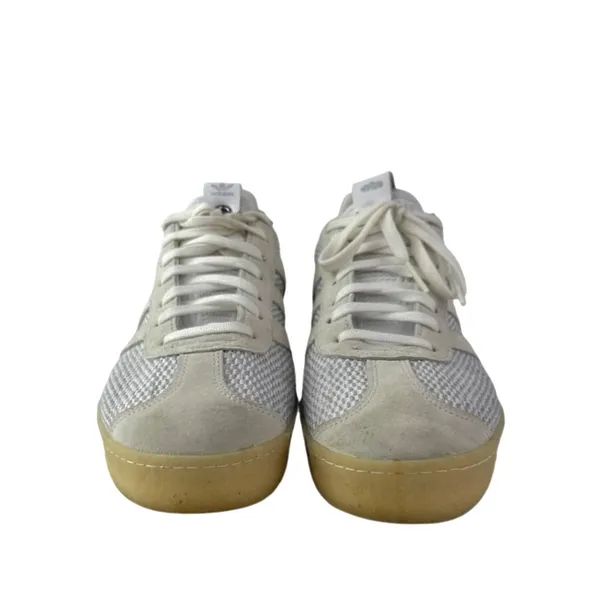 Adidas Gazelle Men's White Blue Suede Lace Up Low Top Sneakers Shoes Size 7.5 - Image 2