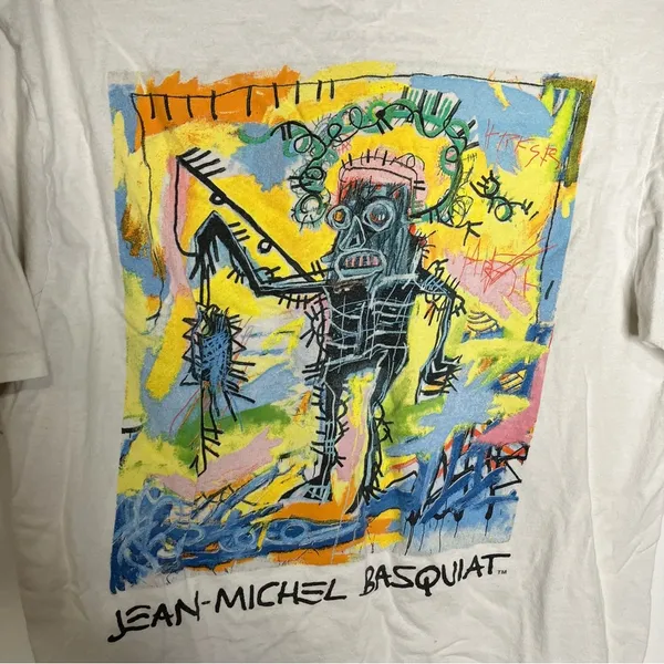 Jean-Michel Basquiat fishing‎ tee unisex size medium - Image 4