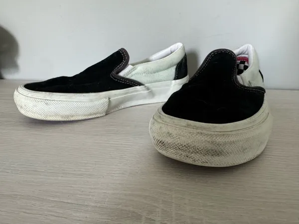 M3.5 W5 VANS Sneakers POP CUSH Slip On Skateboarding MINT GREEN BLK - Image 3