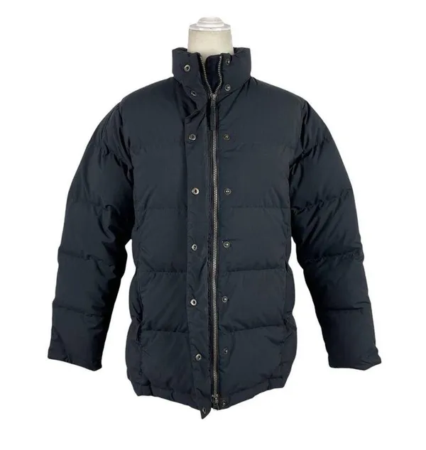 LL Bean Black and Pink Puffer Feather Down Puffer Full Zip Ski Winter Jacket M - Image 8