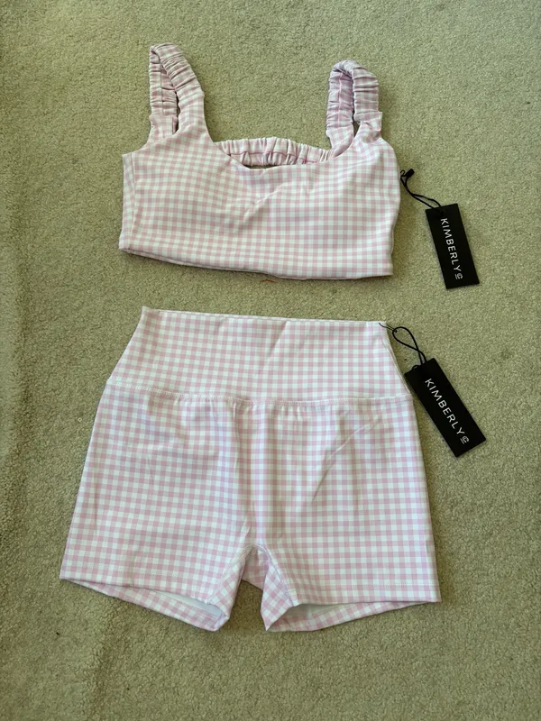 Kimberly Plaid Workout Set - Image 2