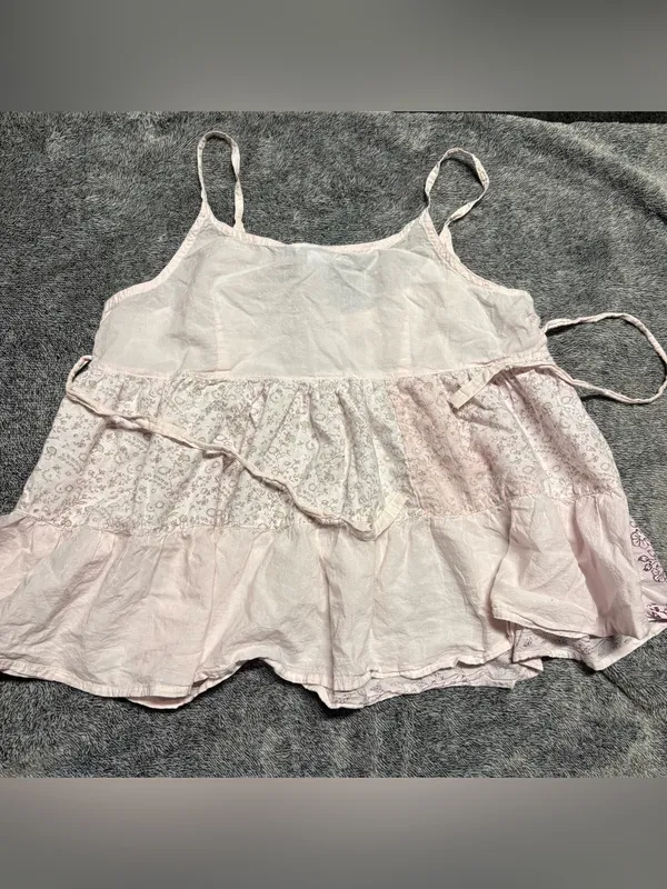 Vintage Babydoll Tank Pink Size L - Image 3