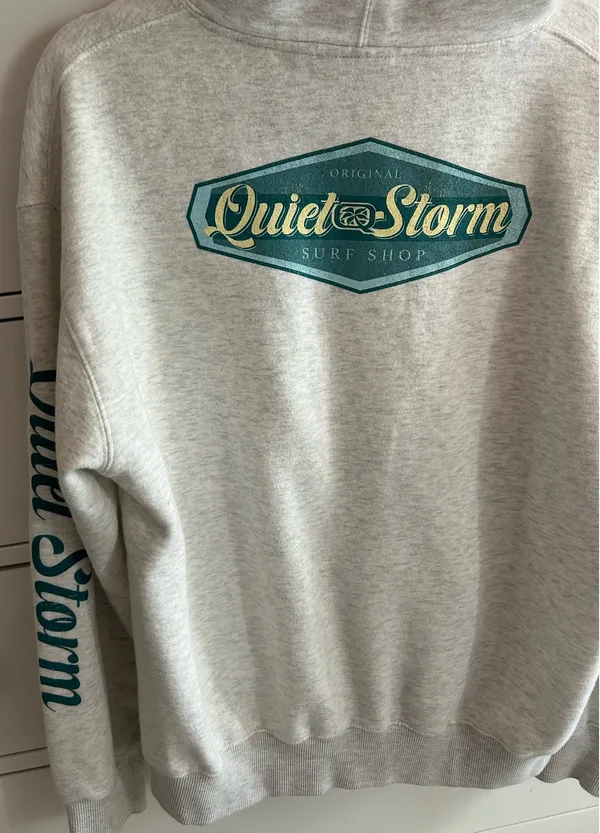 Quiet Storm Grey Hoodie - Image 4