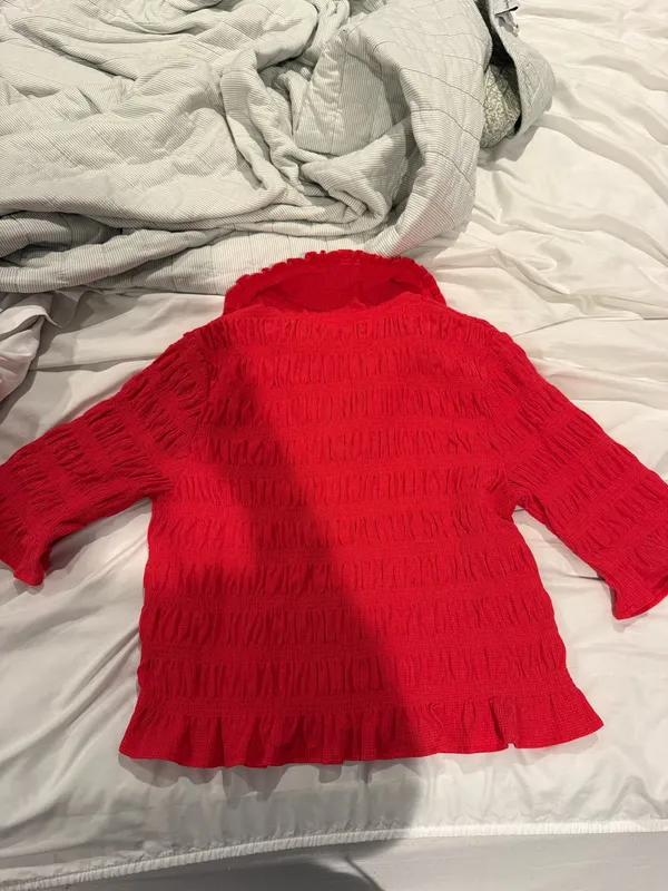 Maeve Smocked Button-Front Top - Image 4