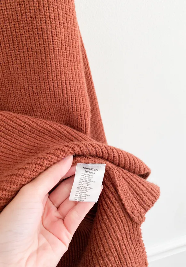 Miracle USA Vici Boutique Orange Rust Turtleneck Flare Sleeve Sweater - Image 5