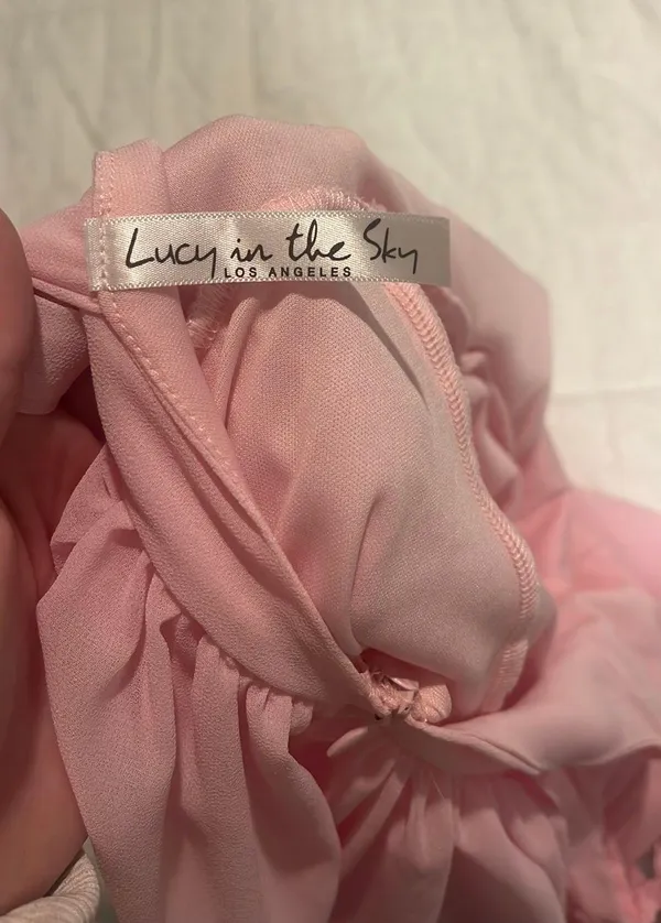 Lucy in the Sky Pink Mini Dress - Image 3