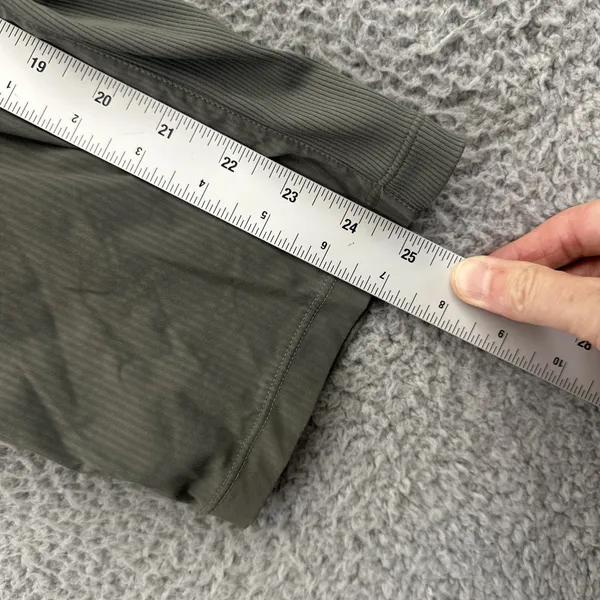 Lululemon Beyond The Studio Crop Pants Olive Green Athleisure Women's 8 x 25 - Image 10