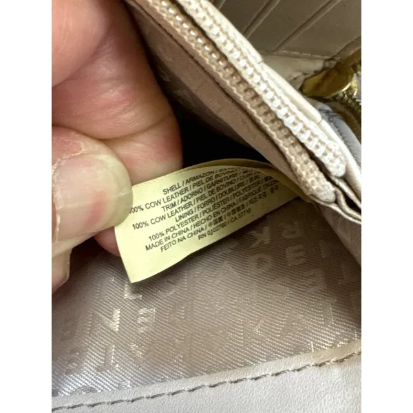 Kate Spade New York Womens Tan Leather Wallet With Zip Closure & Card Slots 8x4 - Image 10