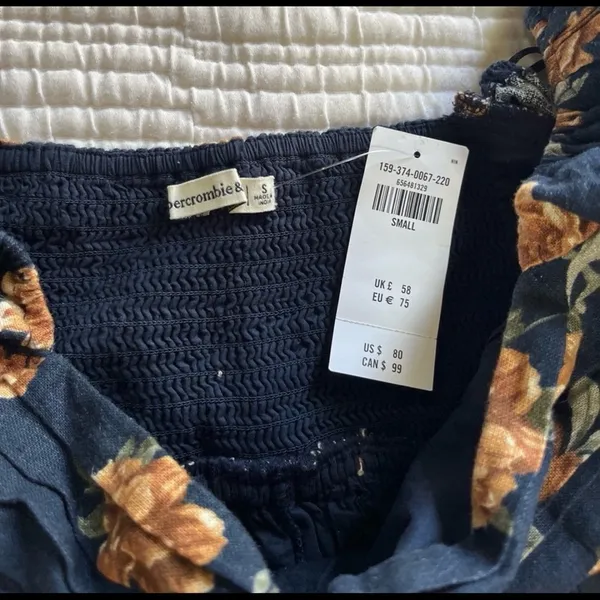 Abercrombie The Emerson Linen-Blend Puff Sleeve Mini Dress - Image 8