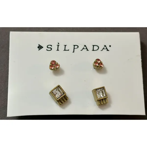 SILPADA “Color Riot” Set/2 Brass Post Earrings - KRP0052 - New In Box - Rare/HTF - Image 2