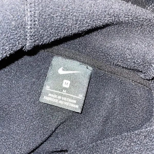 Nike Womens Fleece Long Sleeve Drawstring‎ Hoodie Black Size Medium - Image 8