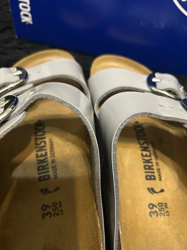 BIRKENSTOCK Arizona gray gladiator sandals slippers shoes women’s eur 39 new - Image 3