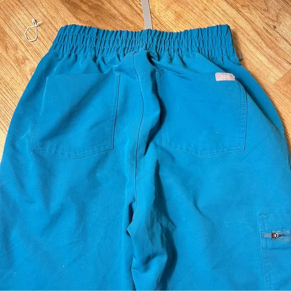 FIGS‎ women’s BluePants with Elastic Cuffs and Drawstring Waist size S - Image 7