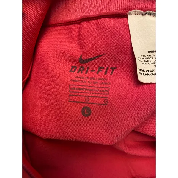 Nike Pro Dri Fit Women's Size Large Pink Compression Pants Capri - Image 7