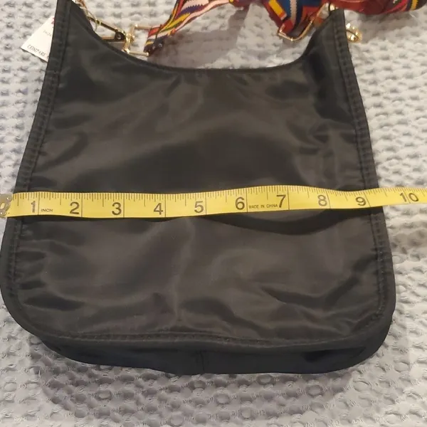 Stylish Black Bag with Multicolor Strap (28) - Image 6