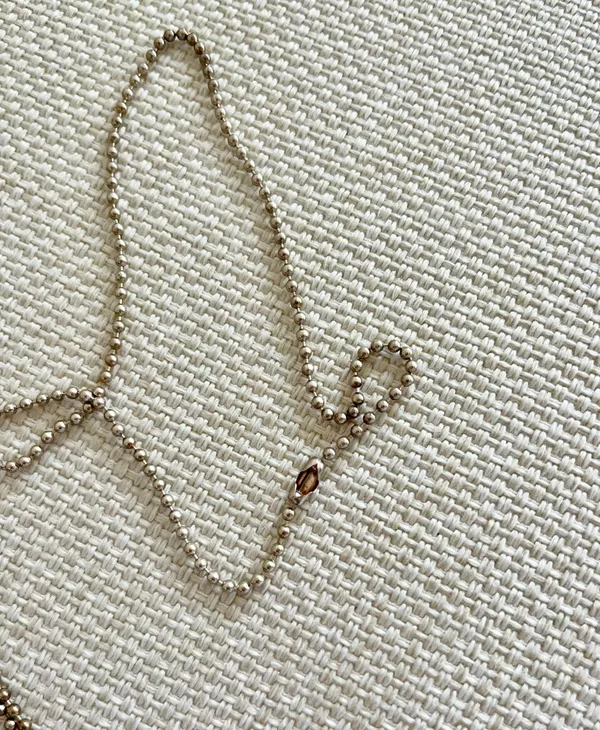 Fleur Ball Necklace in Silver - Image 3