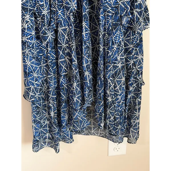 Maje‎ Maxi Ruffle Dress Womens Med Tiered High Low size 38 - Image 6