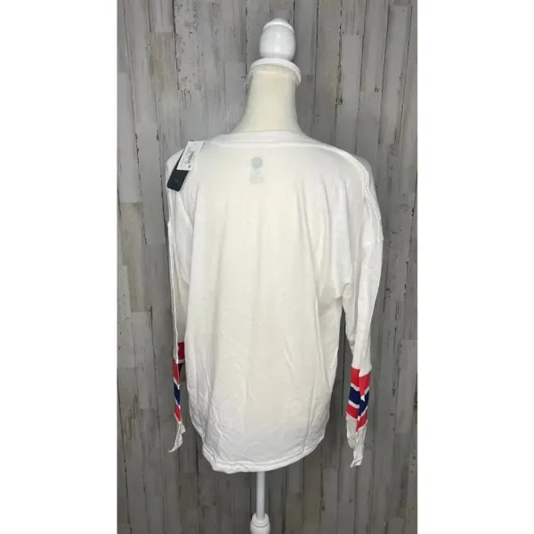 NWT NHL Washington Capitals Women's Large Long Sleeve Drawstring‎ Waist T-Shirt - Image 3