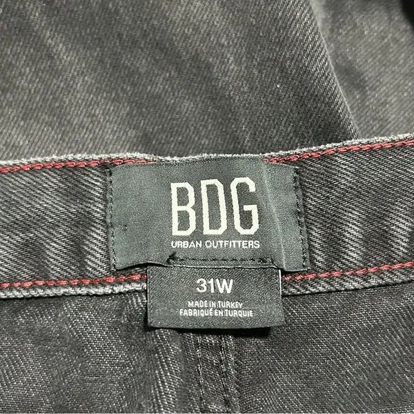 BDG Urban Outfitters Logan Barrel High Waist Baggy Wide Leg Jeans Black Sze 31W - Image 6