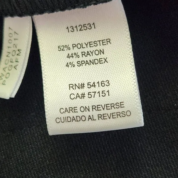 DKNY Black Pull-on Stretch Pants Size XL Gray and Black Diamond Ankle Pants - Image 7