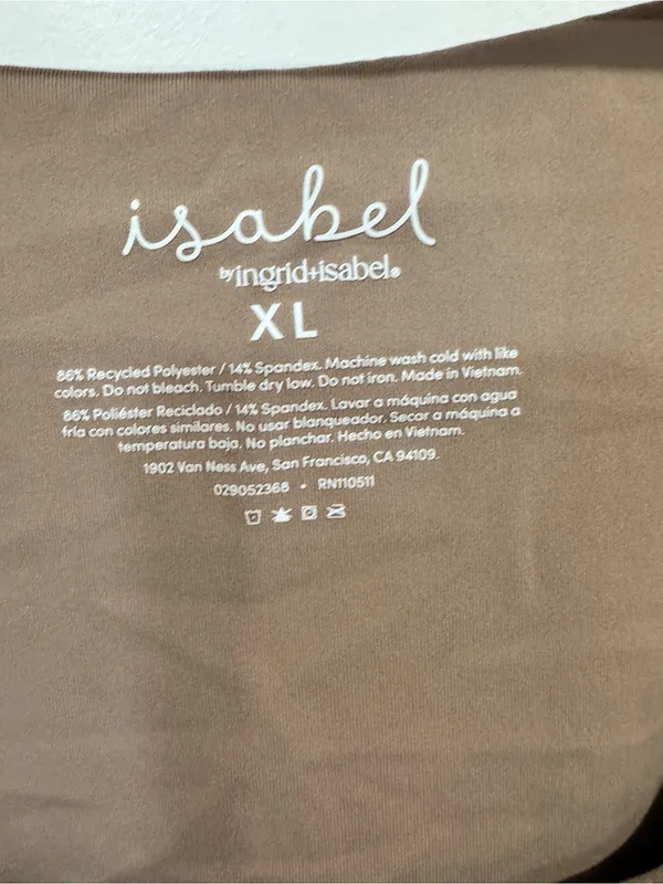 Isabel by Ingrid+Isabel Maternity Tan Sleeveless Knit A-Line Midi Dress XL - Image 6