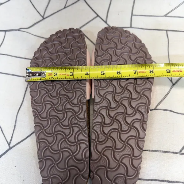 Birkenstock Madrid Sandals 40 Light Pink Vegan Single Strap Slide Shoes - Image 7