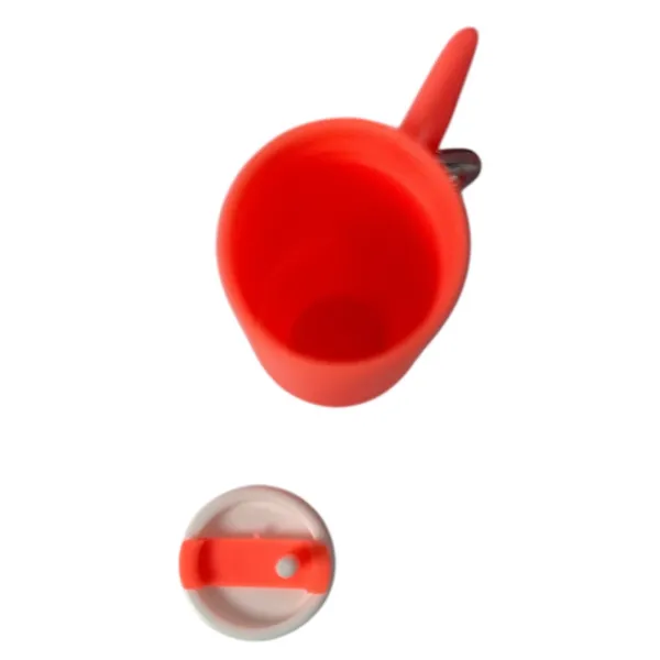 Mini Tumbler Keychain Orange Cup Accessory – Removable Lid NEW - Image 3