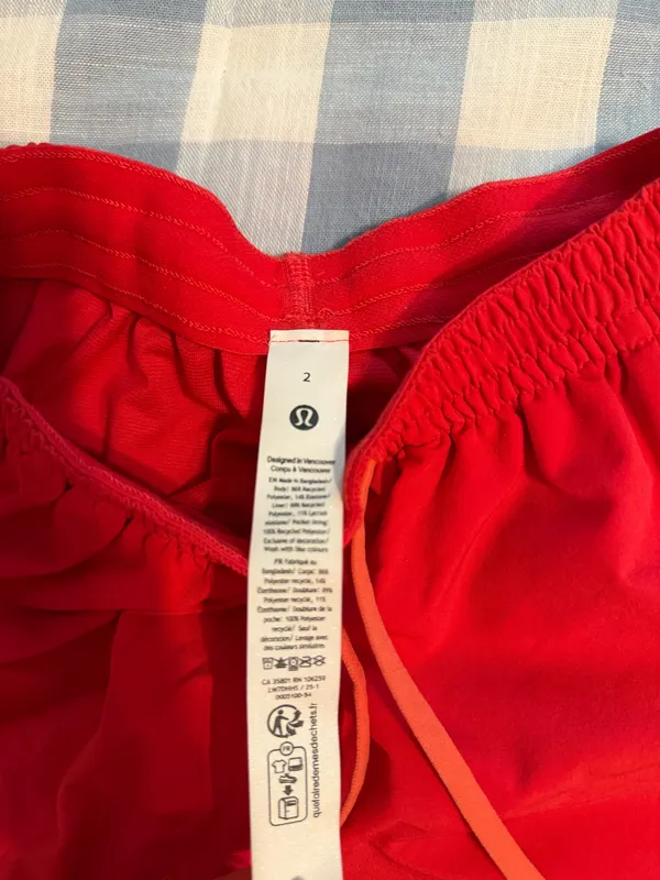 Lululemon Red Shorts Size 2 - Image 5