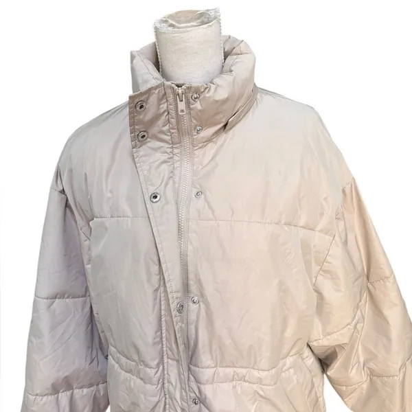 NA-KD Waist Drawstring Padded Jacket Large - Image 5