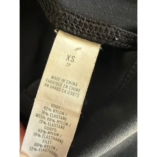 Aerie Black Chill Play Move Moto Pull On Stretch Leggings Women's Size‎ X-Small - Image 6