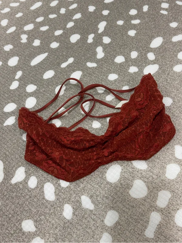 Intimately Free People Bandeau Bralette Rust Strappy Back essential strapless - Image 9