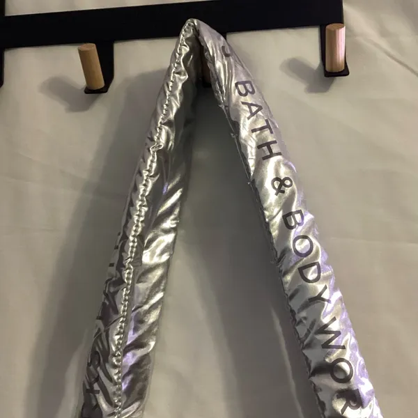 Bath & body Works Silver metallic Tote Bag - Image 5