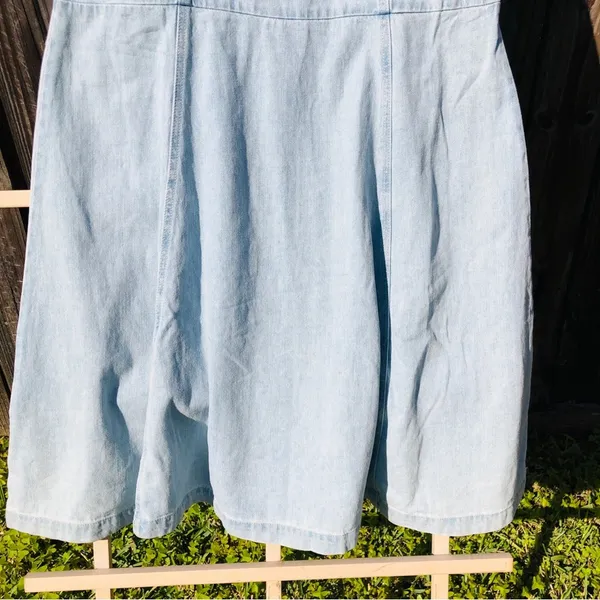 Indigo Rein NEW Light Wash Blue Denim Maxi Dress Size Medium - Image 5