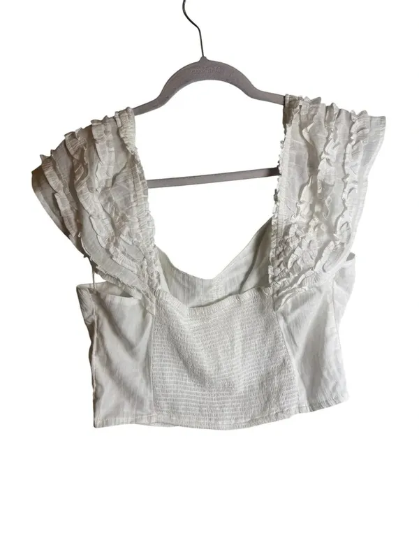 Free People Vittoria Top White Large NWT - Image 3