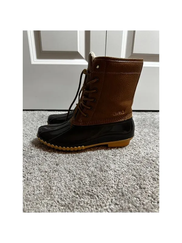 JBU Brown & Black Waterproof Winter & Rain Boots Size 6 - Image 3